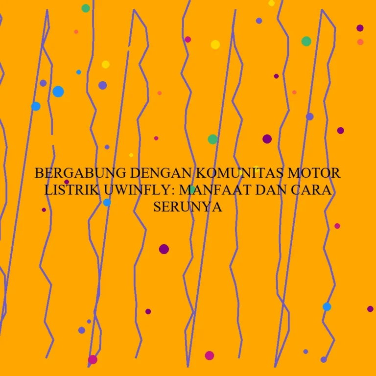 Bergabung Dengan Komunitas Motor Listrik