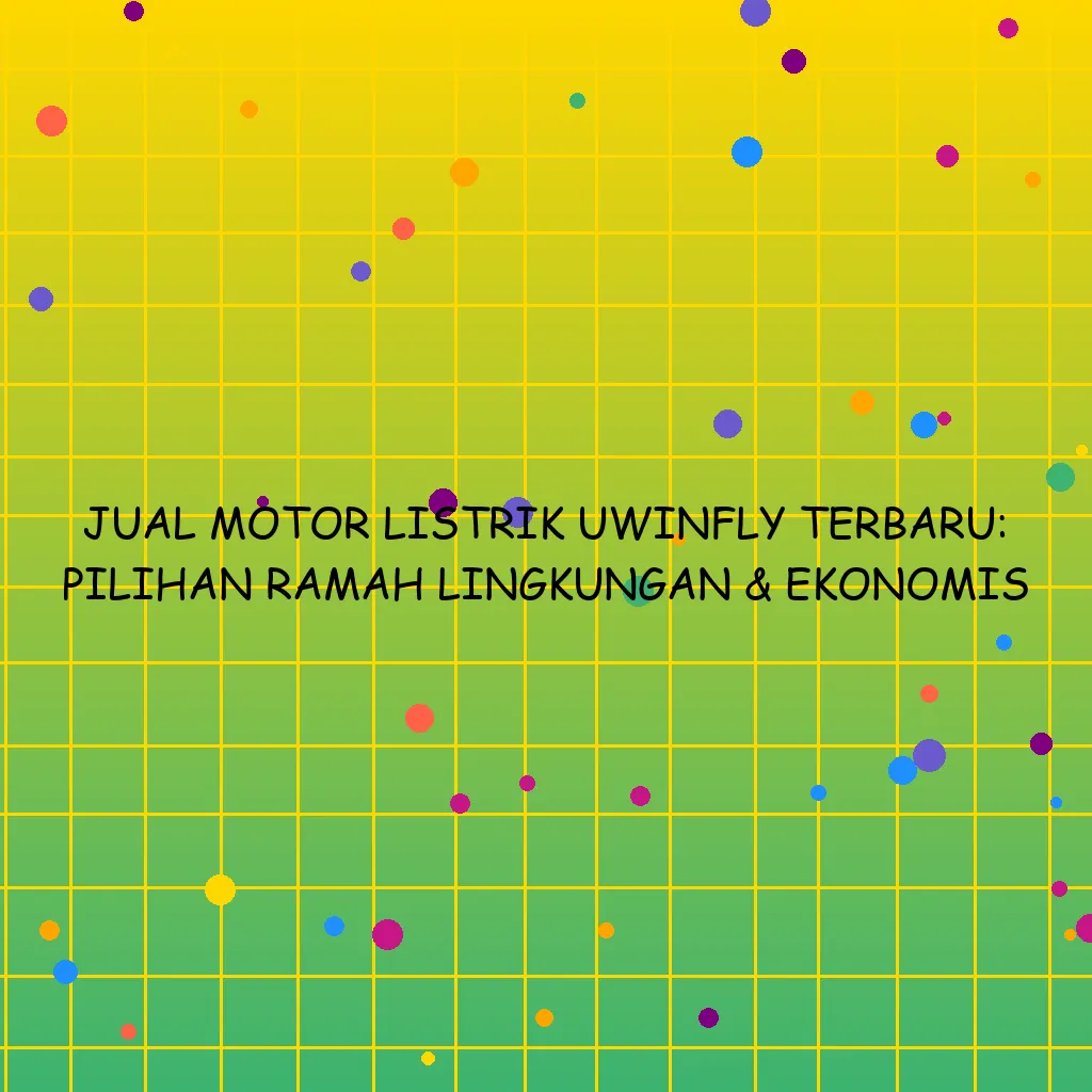 Jual Motor Listrik Uwinfly Terbaru